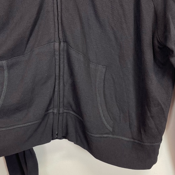 SKIMS Modal French Terry Shrunken Full Zip Light Sweatshirt Womens 2X Gray - Picture 3 of 9